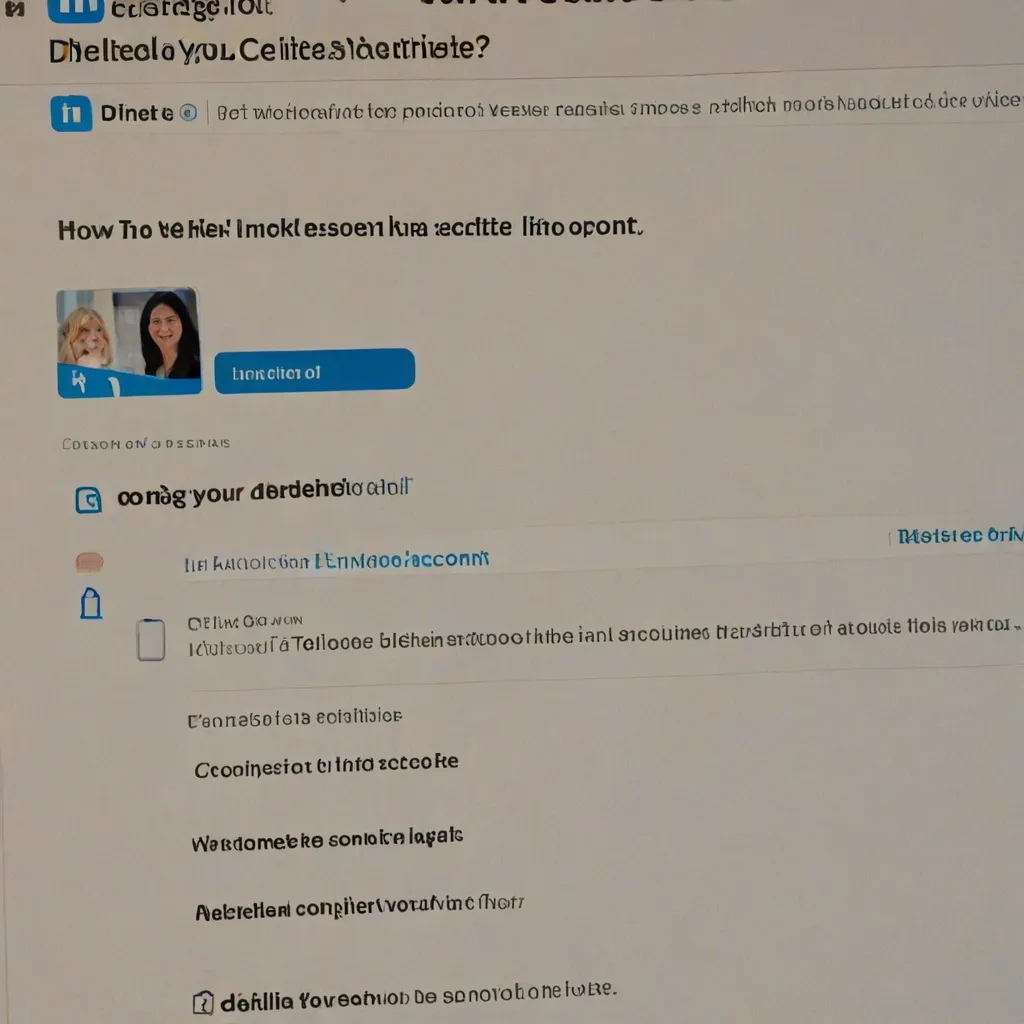 Jak usunąc konto na LinkedIn?